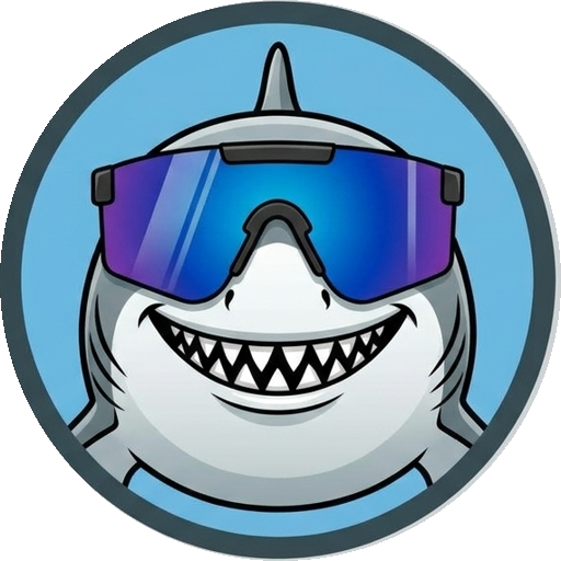 Vibe Shark Products shark mascot logo